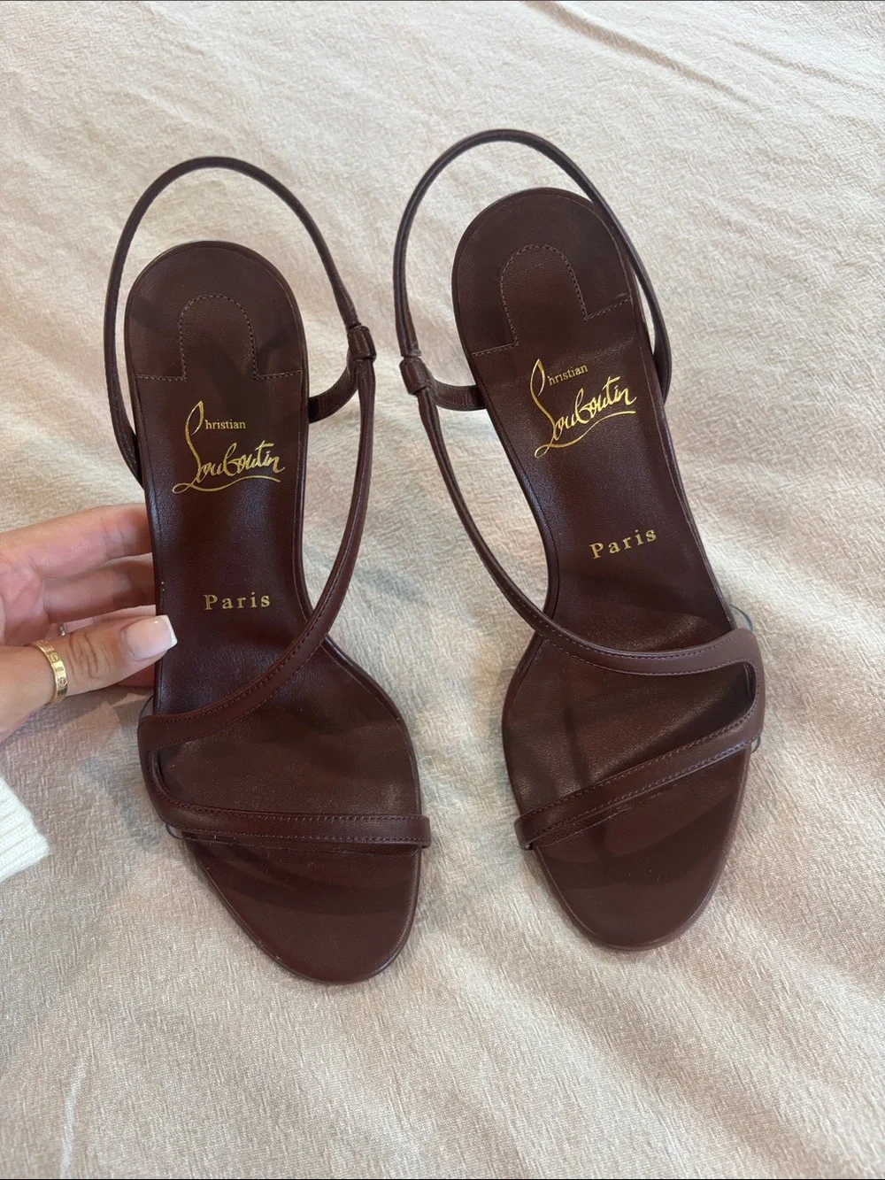 Christian Louboutin Rosalie 100mm sling backs - Picture 2 of 9